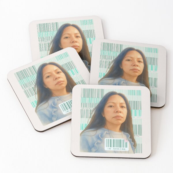 Item preview, Human Barcode Aesthetic Portrait Art designed and sold by Liberarteprint.