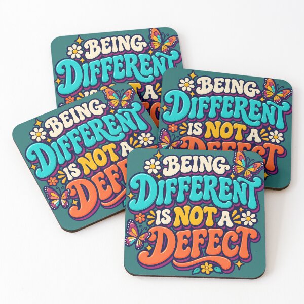 Item preview, Being Different is Not a Defect designed and sold by Groovy Day's Revival Studio.