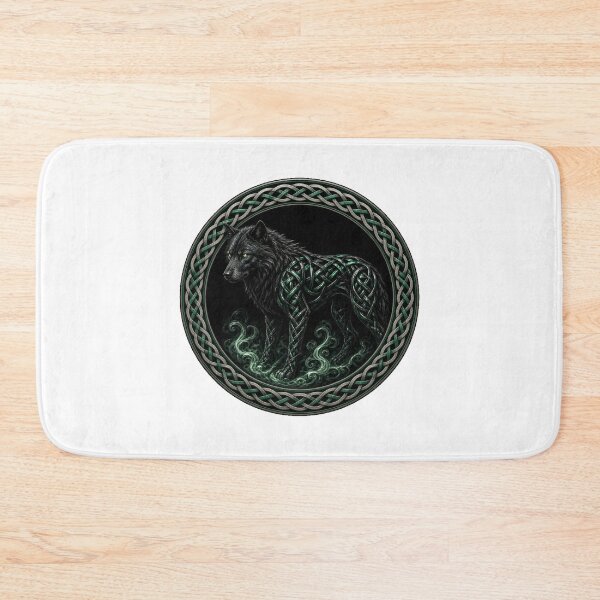 Item preview, Celtic Knot Pooka Black Hound in the Mist designed and sold by Freckled-Monkey.