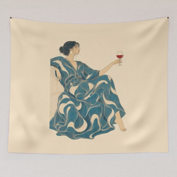 Item preview, Abstract Wine Glass Figure designed and sold by saramadahlak.