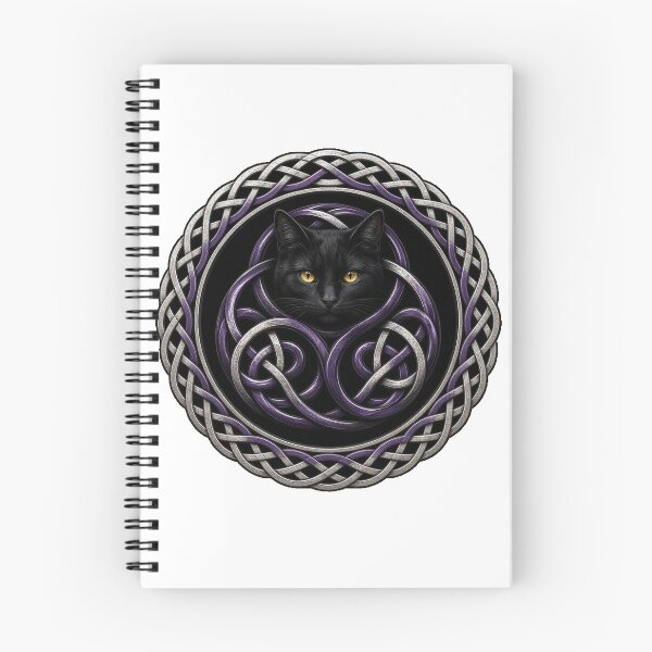Item preview, Celtic Knot Triskele Black Cat designed and sold by Freckled-Monkey.