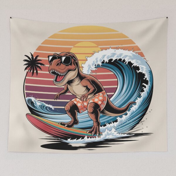 Item preview, Surfing Dinosaur designed and sold by 123ks.
