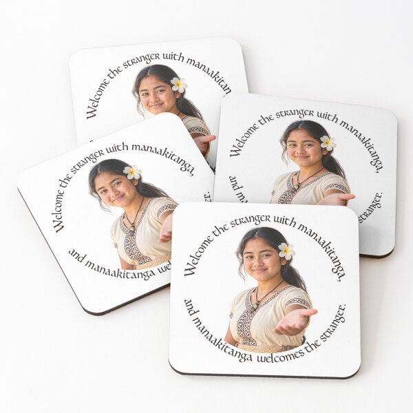 Item preview,   	 Maori Hospitality Proverb - Welcome the stranger with manaakitanga | Pacific Art designed and sold by ShakaLife.org.