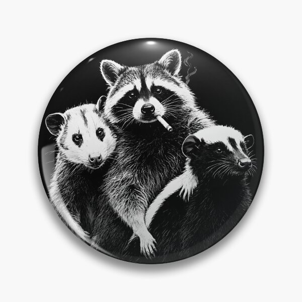 Item preview, Night Trash Panda Crew Raccoon Opossum Skunk designed and sold by MagicTheDog.