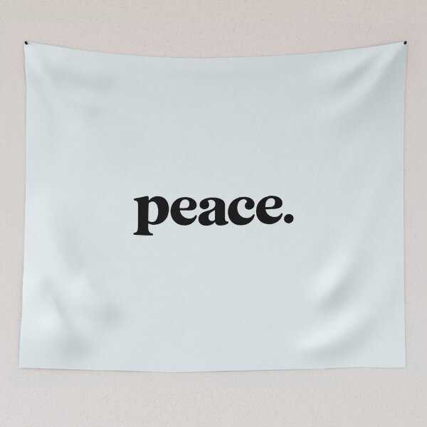 Item preview, peace. – Minimalist Mindfulness Typography designed and sold by Jollys-ArtShop.