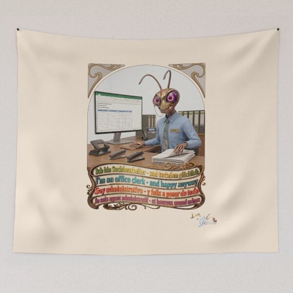 Item preview, Grasshopper JOGUE by HERMIE: Office Clerk Administration Job Pop Art designed and sold by HERMIE-design.