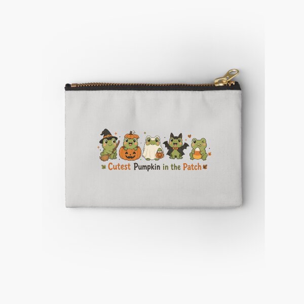 Item preview, Cutest Pumpkin in the Patch Cute Halloween Frogs Lineup | Kawaii Spooky Season Nursery Art & Pumpkin Patch Illustration designed and sold by illeN-Art-World.