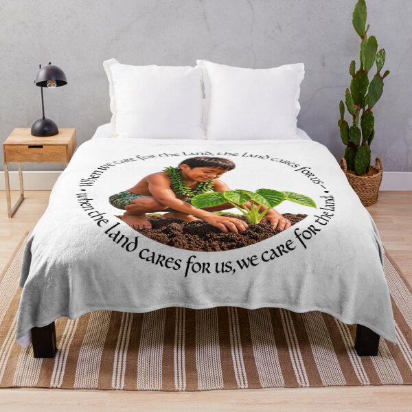 Item preview, Polynesian Conservation Proverb - When we care for the land | Pacific Art designed and sold by ShakaLife.org.