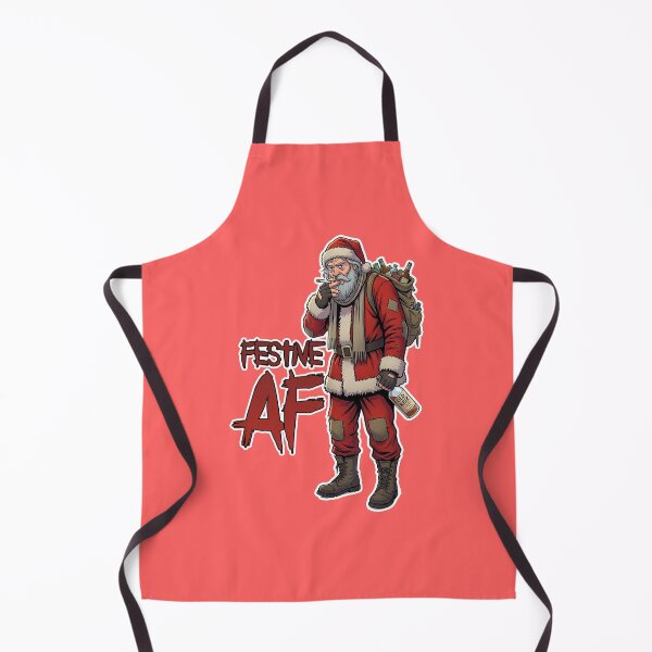 Item preview, Festive AF Bad Santa - Funny Grumpy Christmas Humour Art designed and sold by Silly Goose Party.