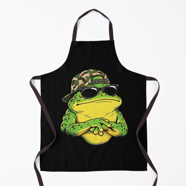 Item preview, Camouflage Frog Fisher Outdoor Wildlife Portrait Artwork designed and sold by Aqouiatiqe.