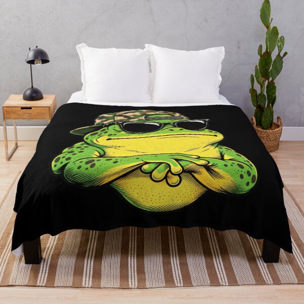 Item preview, Camouflage Frog Fisher Outdoor Wildlife Portrait Artwork designed and sold by Aqouiatiqe.