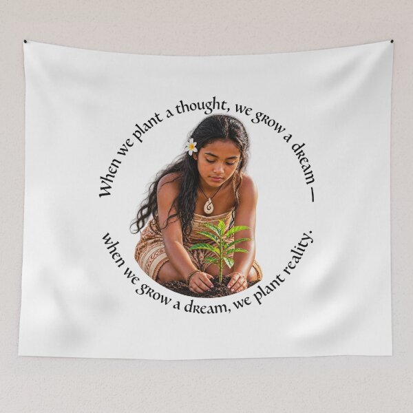 Item preview,   	 Polynesian Vision Chiasmus Proverb - When we plant a thought | Island Wisdom Art designed and sold by ShakaLife.org.