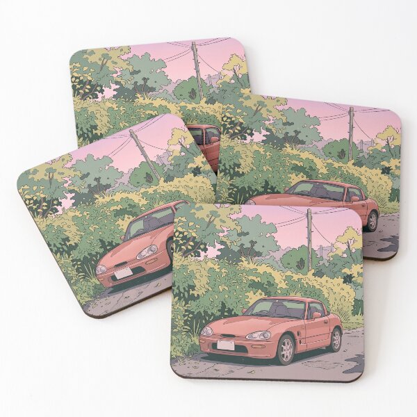 Item preview, Suzuki Cappuccino Retro Anime Aesthetic Kei Car JDM Art designed and sold by Motorline44.