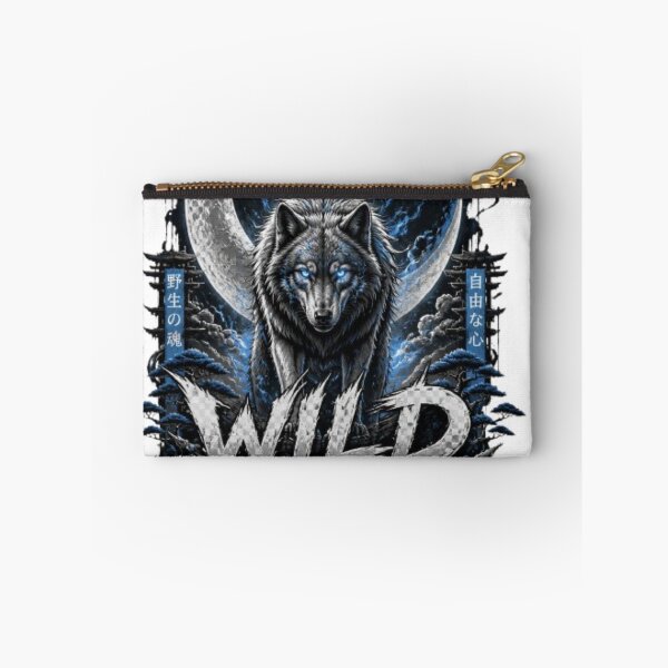 Item preview, Fierce Wolf Wild Spirit - Japanese Dark Aesthetic Art designed and sold by PrintWavePro.
