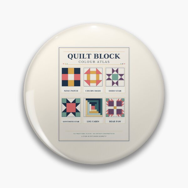 Item preview, Quilt Block Colour Atlas – Six Traditional Patchwork Blocks designed and sold by astersgraphics.