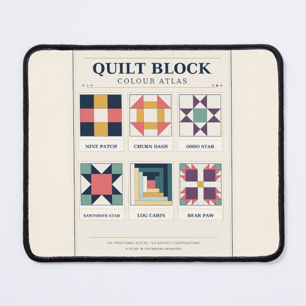 Item preview, Quilt Block Colour Atlas – Six Traditional Patchwork Blocks designed and sold by astersgraphics.