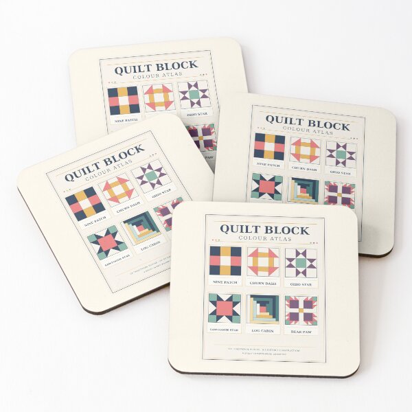 Item preview, Quilt Block Colour Atlas – Six Traditional Patchwork Blocks designed and sold by astersgraphics.
