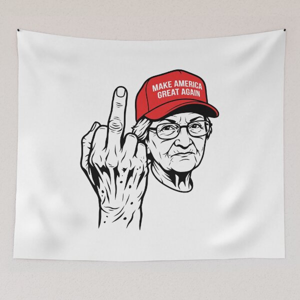Item preview, Aunt Sue Middle Finger Trump Rally  designed and sold by Designart68.