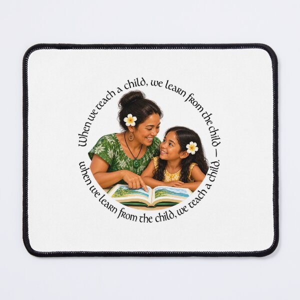 Item preview,   	 Polynesian Education Proverb - When we teach a child | Pacific Art designed and sold by ShakaLife.org.
