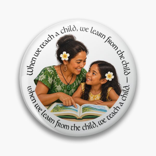 Item preview,   	 Polynesian Education Proverb - When we teach a child | Pacific Art designed and sold by ShakaLife.org.
