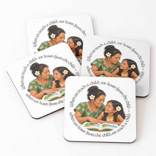 Item preview,   	 Polynesian Education Proverb - When we teach a child | Pacific Art designed and sold by ShakaLife.org.