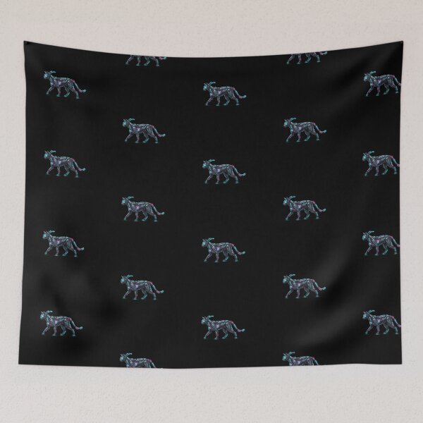 Item preview, Cyberpunk Futuristic Robotic Cat Neon Art designed and sold by inkTheory..