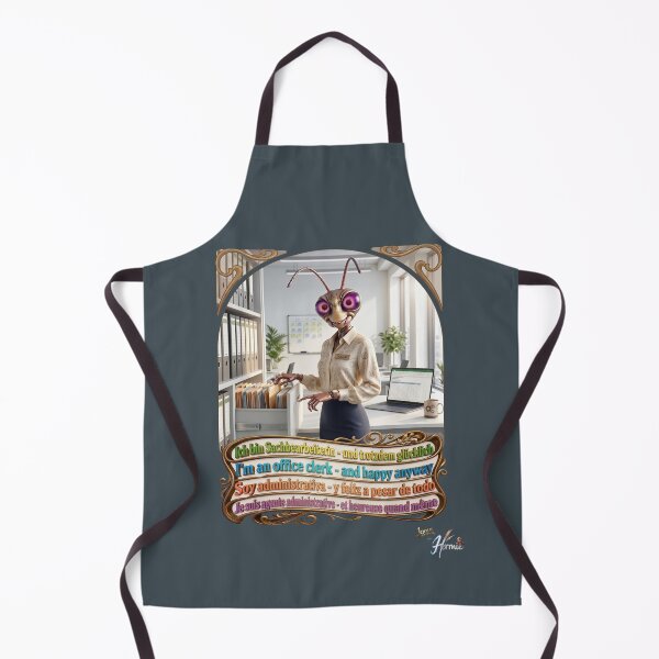 Item preview, Grasshopper JOGUE by HERMIE: Office Clerk Female Admin Job Pop Art designed and sold by HERMIE-design.