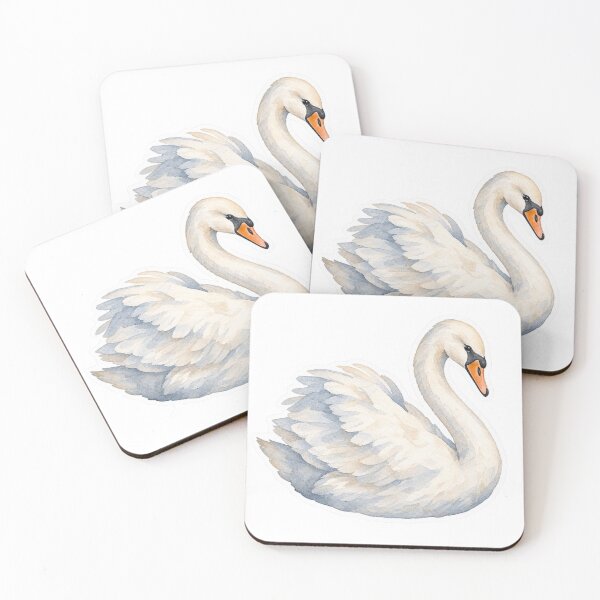 Item preview, Watercolor Swan designed and sold by lizzieissorad.
