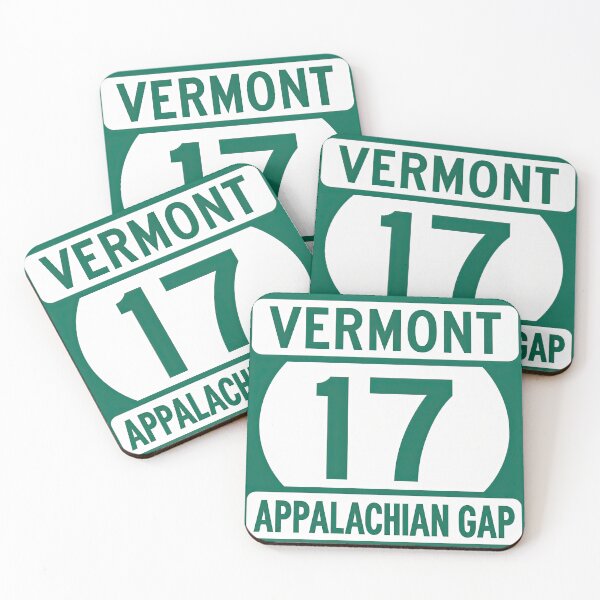 Item preview, Vermont Route 17 – Appalachian Gap – Green Mountains Scenic Highway Road Sign designed and sold by NewNomads.