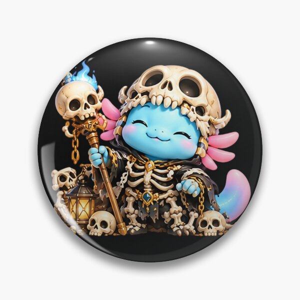 Item preview, Lolan the Skeleton | Cute Axolotl Skeleton | Fantasy Character Art designed and sold by Zaru Art Studio.