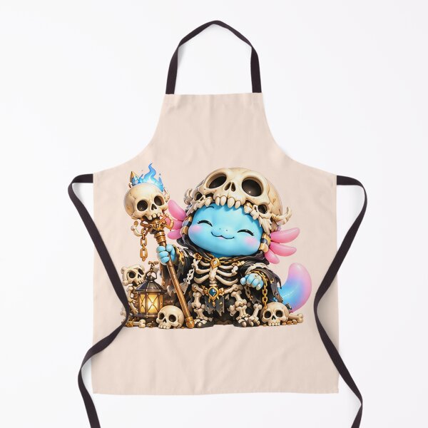 Item preview, Lolan the Skeleton | Cute Axolotl Skeleton | Fantasy Character Art designed and sold by Zaru Art Studio.