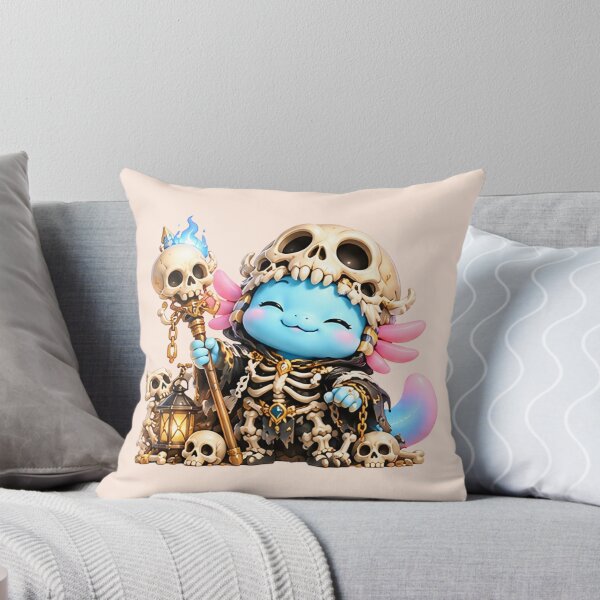 Item preview, Lolan the Skeleton | Cute Axolotl Skeleton | Fantasy Character Art designed and sold by Zaru Art Studio.