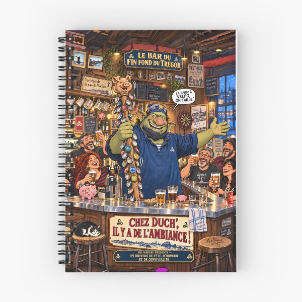 Item preview, The Bar in the heart of Trégor – Chez Duch’ designed and sold by sirmarleyart.