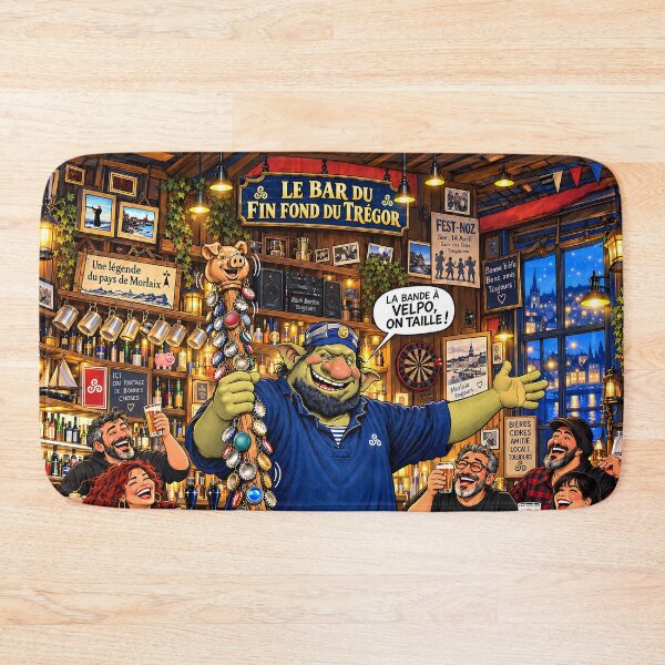 Item preview, The Bar in the heart of Trégor – Chez Duch’ designed and sold by sirmarleyart.