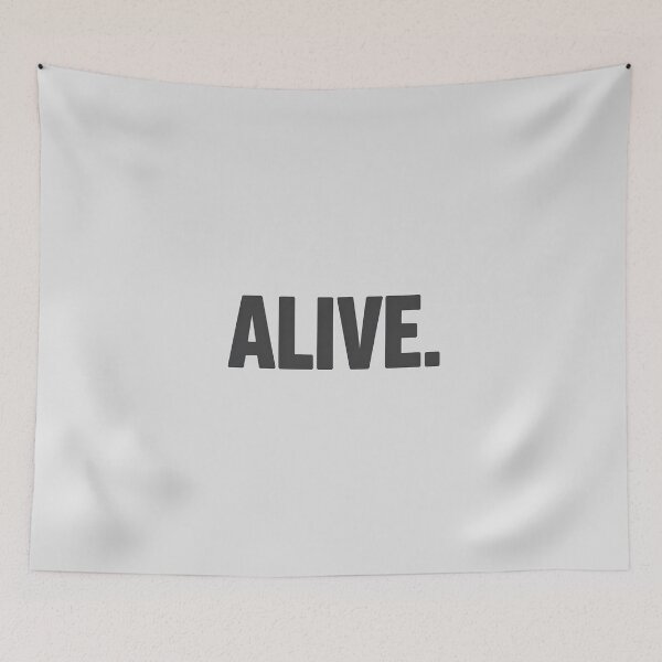 Item preview, ALIVE. – Minimalist Inspirational Typography designed and sold by Jollys-ArtShop.