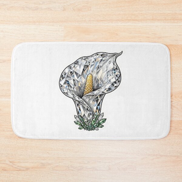 Item preview, Calla Lily Crystal Sticker - White Alcatraz Diamond Real Color designed and sold by Crystal Critters .