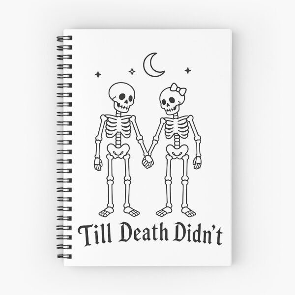 Item preview, Till Death Didn't – Sarcastic Skeleton Couple Gothic Graphic designed and sold by Per My Last Nerve Studio.