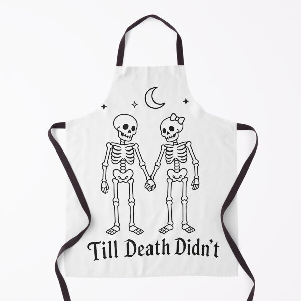 Item preview, Till Death Didn't – Sarcastic Skeleton Couple Gothic Graphic designed and sold by Per My Last Nerve Studio.