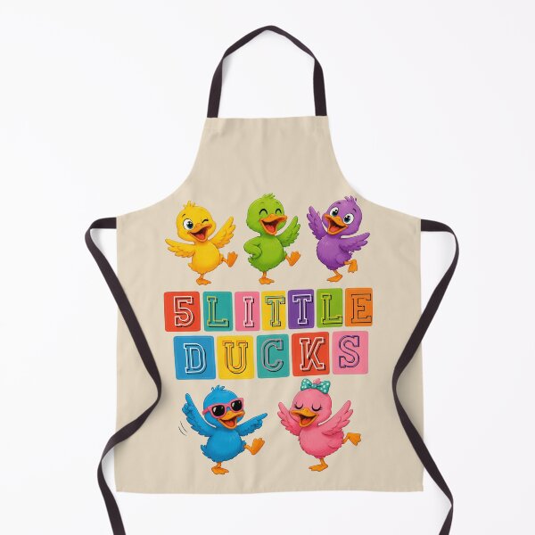 Item preview, Happy Vibing five cool colorful little ducks designed and sold by SharingLove.