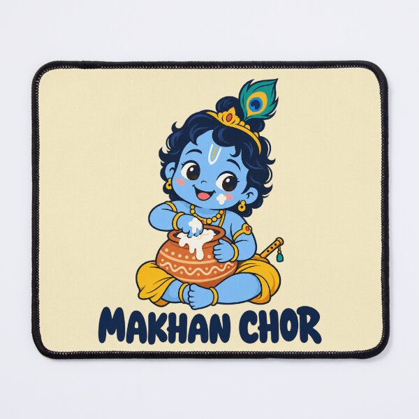 Item preview, Krishna Cute Makhan Chor Bal Krishna Butter Pot designed and sold by Fanverse Merchandise.