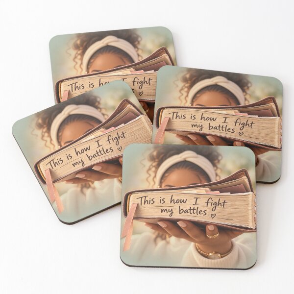 Item preview, This Is How I Fight My Battles, Bible Journaling Christian Art, Faith Over Fear Woman of God Design designed and sold by EatPrayLive.