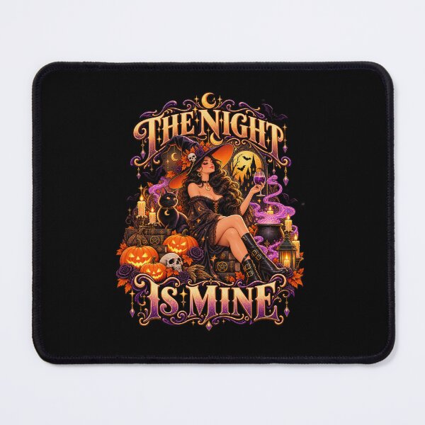 Item preview, The Night Is Mine – Gothic Witch Halloween Art designed and sold by Twixly.