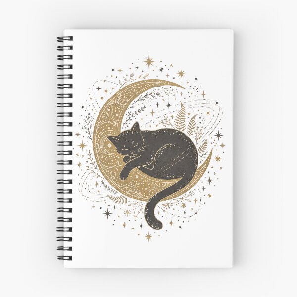 Item preview, Black Cat T-Shirt, Celestial Moon Cat Graphic Tee, Witchy Vintage Cat Shirt, Cat Lover Gift designed and sold by aladden.