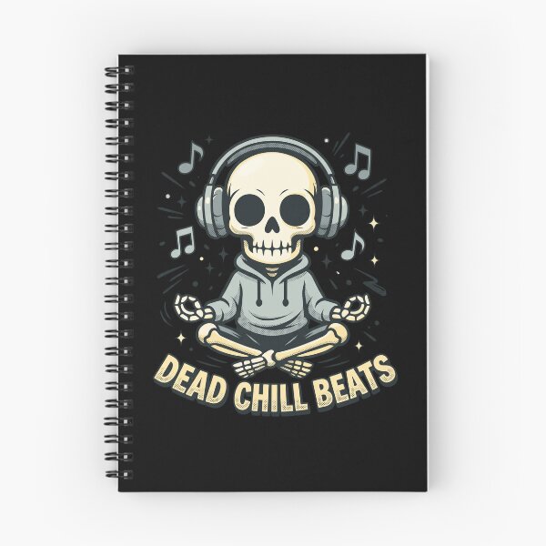 Item preview, Dead Chill Beats Zen Skull Hoodie Streetwear Art designed and sold by MarCinu Art.