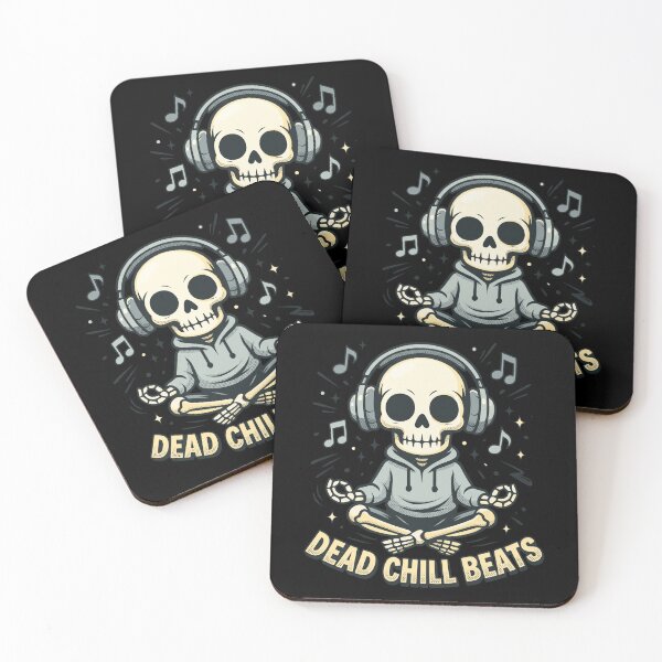 Item preview, Dead Chill Beats Zen Skull Hoodie Streetwear Art designed and sold by MarCinu Art.