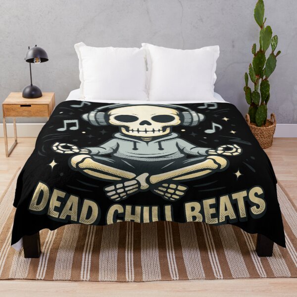 Item preview, Dead Chill Beats Zen Skull Hoodie Streetwear Art designed and sold by MarCinu Art.