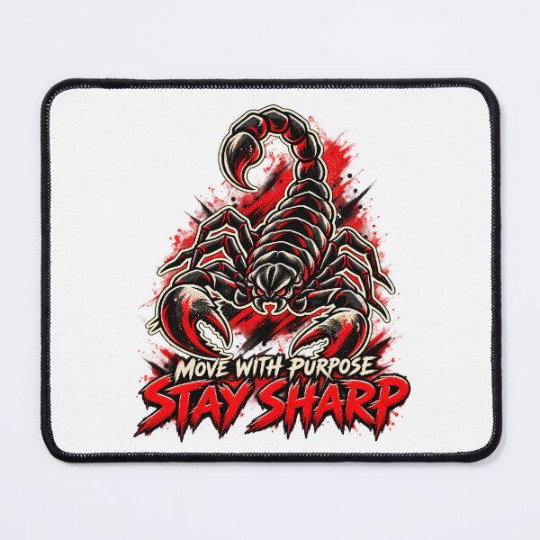 Item preview, Move With Purpose Stay Sharp Scorpion Motivational Shirt designed and sold by InkStinct-Store.