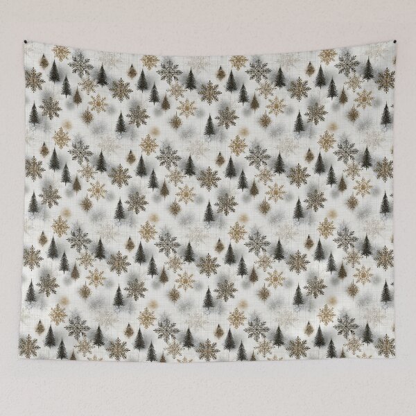 Item preview, Scandinavian rustic metallic Christmas elements designed and sold by filigreedigital.