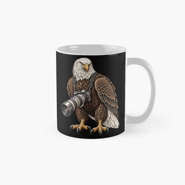 Item preview, Vintage Bald Eagle Wildlife Photographer - Camera Birdwatching Humor designed and sold by JustBeStylish.