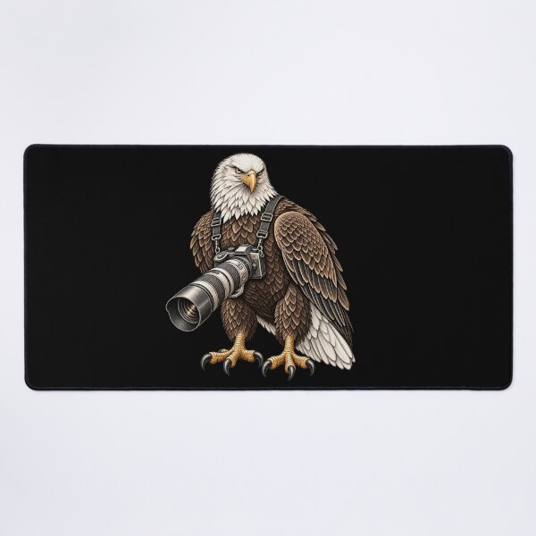Item preview, Vintage Bald Eagle Wildlife Photographer - Camera Birdwatching Humor designed and sold by JustBeStylish.
